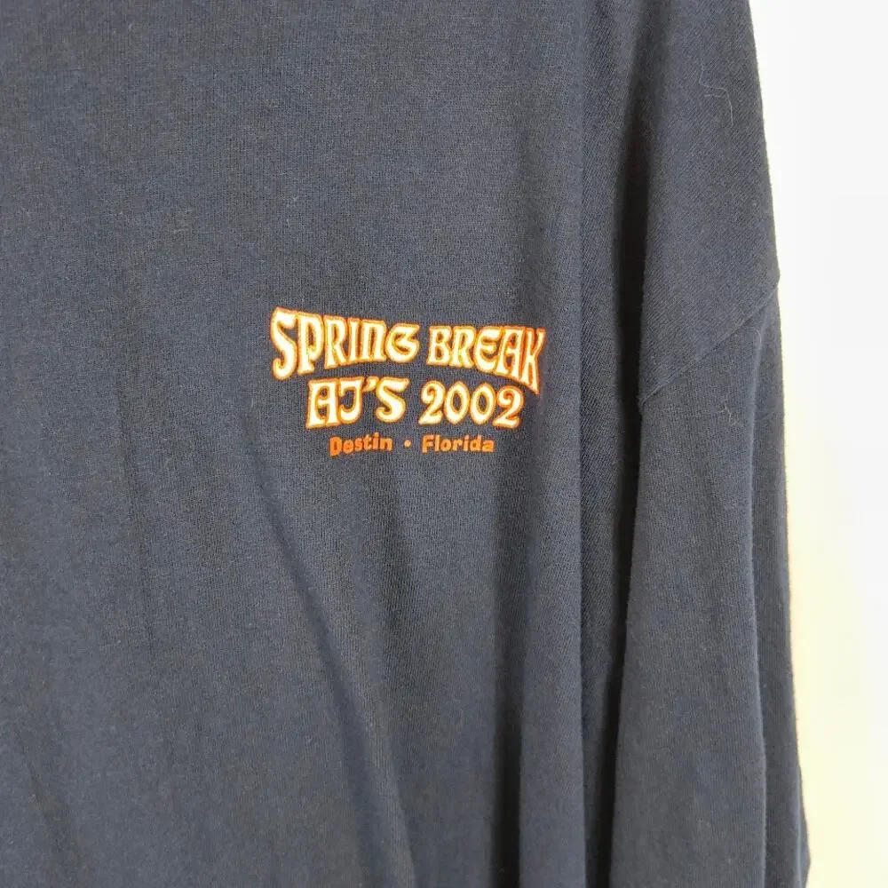AJ's Club Destin Florida XL 2002 Spring Break Long Sleeve Alstyle - Picture 2 of 6